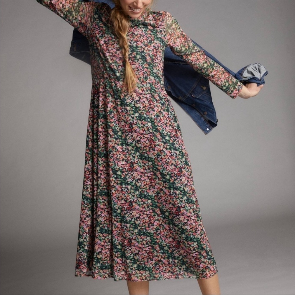 Anthropologie Fiona Floral Maxi Dress NWT Size Medium